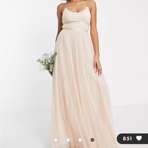 ASOS blush tulle dress